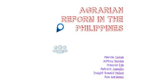 Agrarian Reform in the Philippines by Marvin Comia .